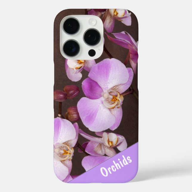 Coques Case-Mate iPhone Violet et Orchidée blanche - photo de près (Verso)