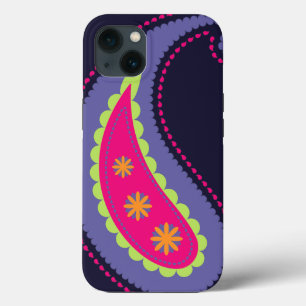 Case-Mate iPhone Case Violet et Rose Paisley