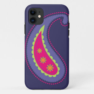 Case-Mate iPhone Case Violet et Rose Paisley