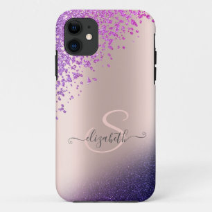 Case-Mate iPhone Case Violet Glitter Ombre Diamants