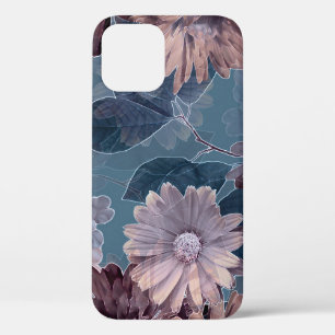 Case-Mate iPhone Case Violet monochrome : Aquarelle Florale sans couleur
