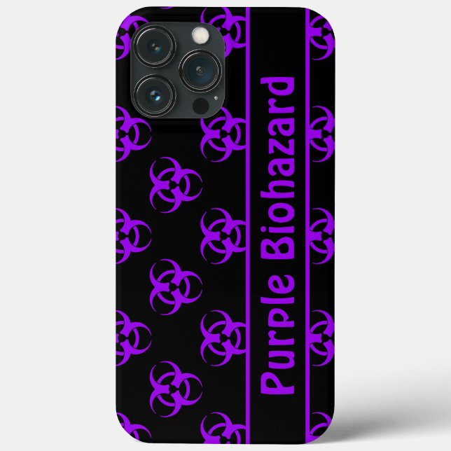 Coques Case-Mate iPhone Violet & Noir Biodanger avec boîtier de téléphone  (Verso)