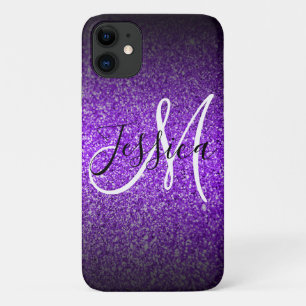 Case-Mate iPhone Case Violet noir Parties scintillant Ombre personnalisé