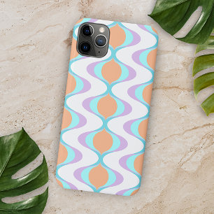 Case-Mate iPhone Case Violet Orange Aqua Bleu Ogee Blanc Vagues