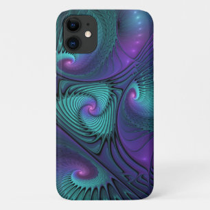 Case-Mate iPhone Case Violet rencontre l'art fractal abstrait moderne tu