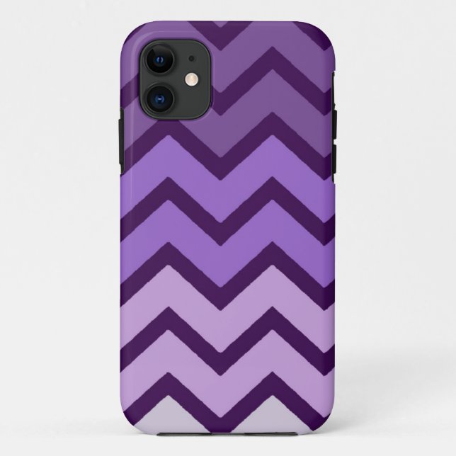 Coques Case-Mate iPhone Violet sur violet fade chevron style iphone 5 coqu (Dos)