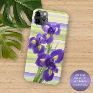 Case-Mate iPhone Case Violet Violet Lilac Irises Aquarelle Peinture