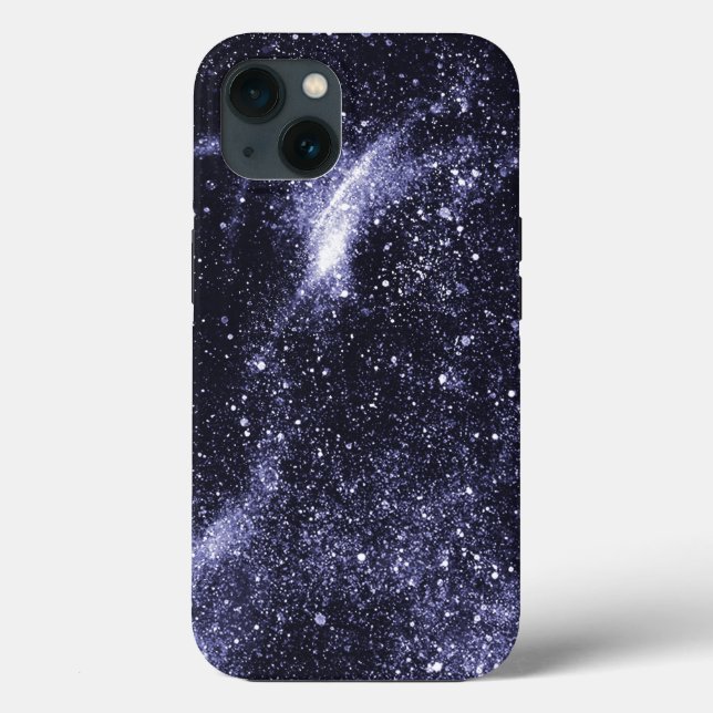 Coques Case-Mate iPhone Violet violet noir galaxie abstraite (Verso)
