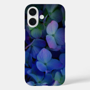 Coque Pour iPhone 16 Violet violet rose bleu hydrangée fleurie