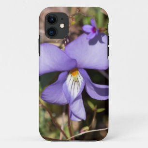 Coque Case-Mate Pour iPhone Violette à pieds d'oiseau avec bluets