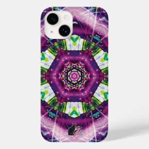Coque Pour iPhone 14 Violette Kaléidoscope