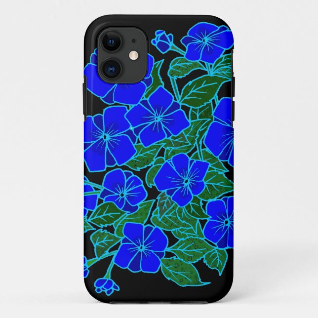 Coques Case-Mate iPhone Violettes bleues #1 (Dos)