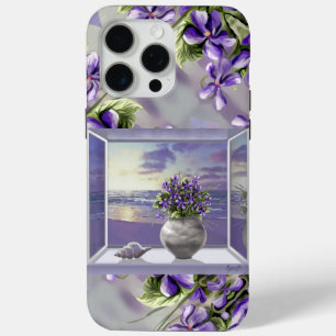 Coque Case-Mate iPhone violettes dans un bocal de lune