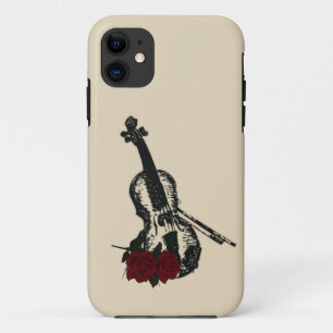 Coque iPhone 11 Violon et Roses