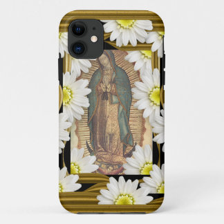 Coque Case-Mate Pour iPhone Virgen De Guadalupe (avec des marguerites)