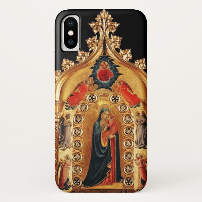 COQUES Case-Mate iPhone VIRGIN AVEC ENFANT ET ANGELS OR SACRED ART ICÔNE (Dos)