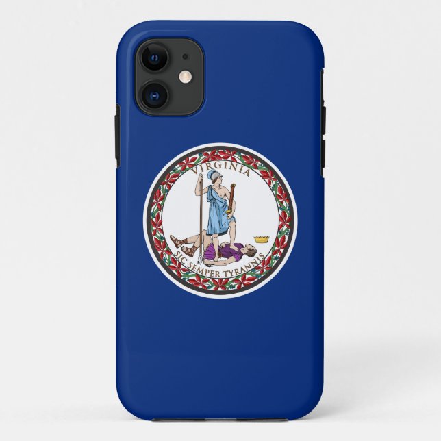 Coques Case-Mate iPhone Virginia State Seal, Le drapeau de l'état de Virgi (Dos)
