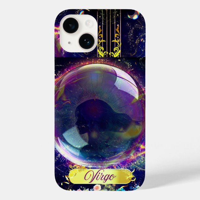 Coques Case-Mate iPhone Virgo, bleu (Verso)
