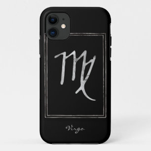 Case-Mate iPhone Case Virgo martelé argent stylisé astrologie zodiac