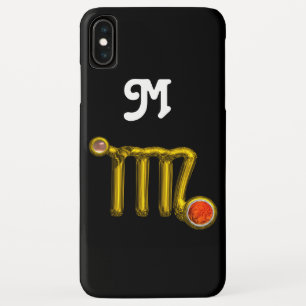 COQUES POUR iPhone VIRGO ORANGE AGATE GOLD ZODIAC SIGNE JEWEL MONOGRA