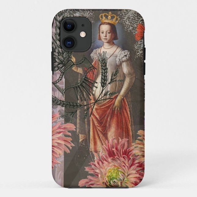 Coques Case-Mate iPhone Virgo Woman Portrait Antique Coloré Riche (Dos)