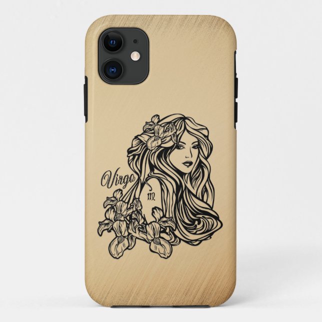 Coques Case-Mate iPhone Virgo Zodiac - Antique Look (Dos)