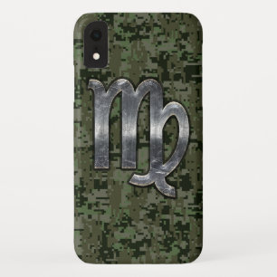 Coque Case-Mate iPhone Virgo Zodiac Connexion Camouflage numérique vert