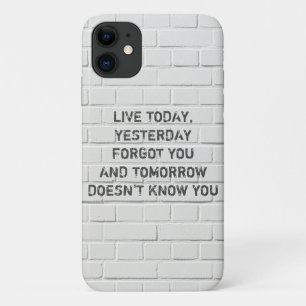 Case-Mate iPhone Case Vis aujourd'hui, citation motivante