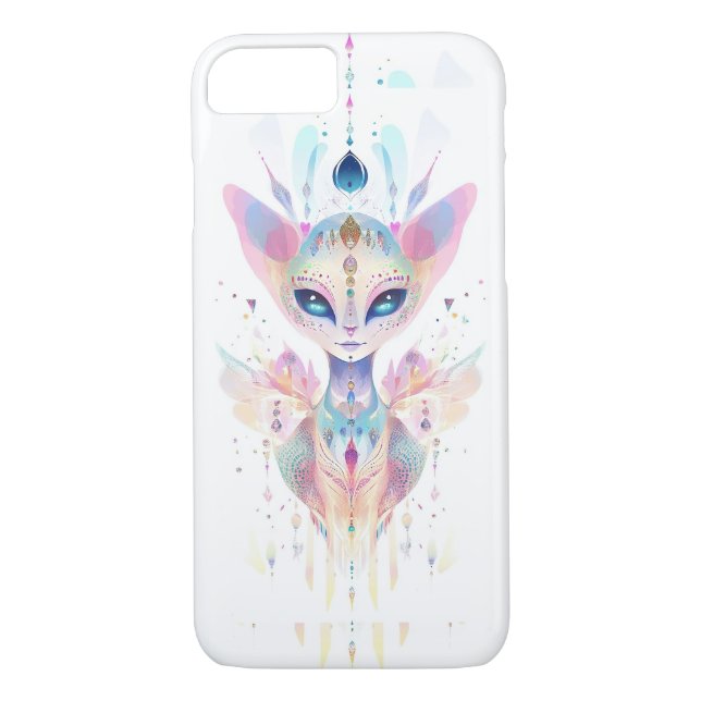 Coques Case-Mate iPhone visage de chat Alien (Dos)