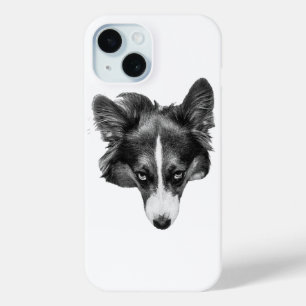 Coque Case-Mate iPhone visage de corgi en demi-teinte