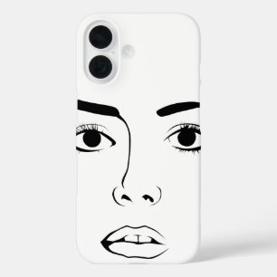 Coque Pour iPhone 16 Visage de femme