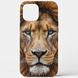 Case-Mate iPhone Case Visage de lion majestueux aux yeux bleus   Faune A