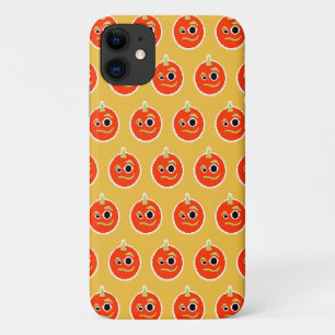 Case-Mate iPhone Case Visage de monstre orange mignon pixelisé 