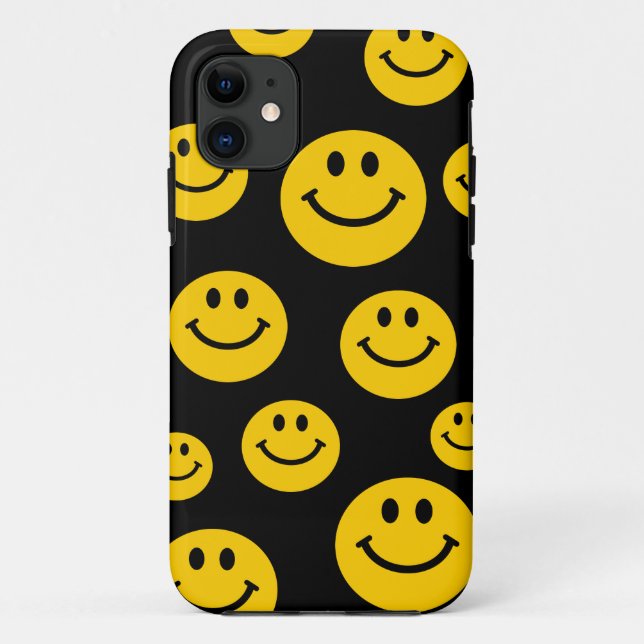 Coques Case-Mate iPhone Visage jaune (Dos)