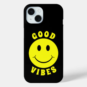 Coque Case-Mate iPhone Visage Jaune Heureux Bonne Vibration