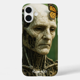 Coque Pour iPhone 16 Plus Visage Papillon Surréalisme Mignon Fantastique