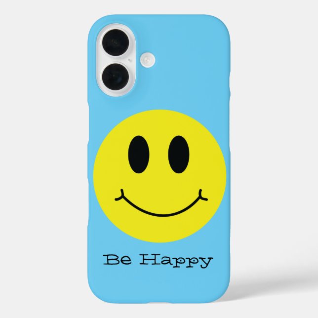 Coques Case-Mate iPhone Visage Souriant Classique Soyez Heureux (Verso)