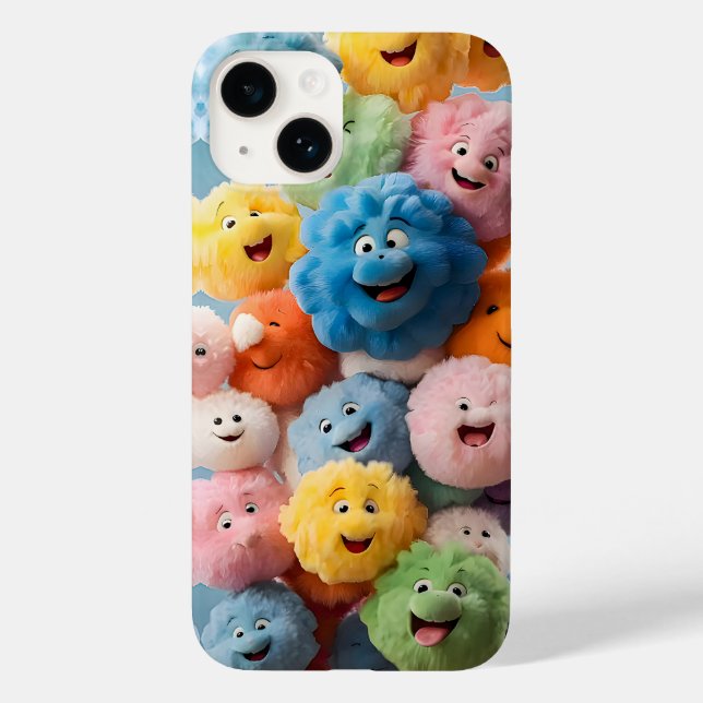 Coques Case-Mate iPhone Visages heureux Boîtes de téléphone iPhone (Verso)
