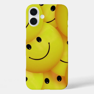 Coque Pour iPhone 16 Plus Visages jaunes