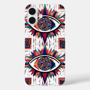 Coque Pour iPhone 16 Plus Vision géométrique des yeux Abstraits - Moderne
