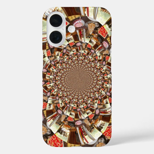 Coques Case-Mate iPhone Vision Psychédélique | Teintes Abstraites Brun Ter (Verso)
