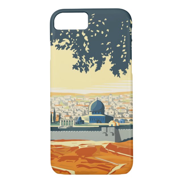 Coques Case-Mate iPhone Visite vintage Palestine Travel (Dos)