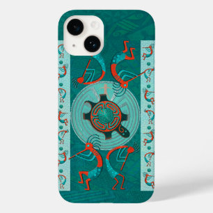 Coque Pour iPhone 14 Visitors Native Folk Art