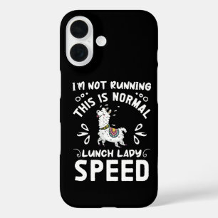 Coque Pour iPhone 16 Vitesse normale de dame de déjeuner Llama drôle di
