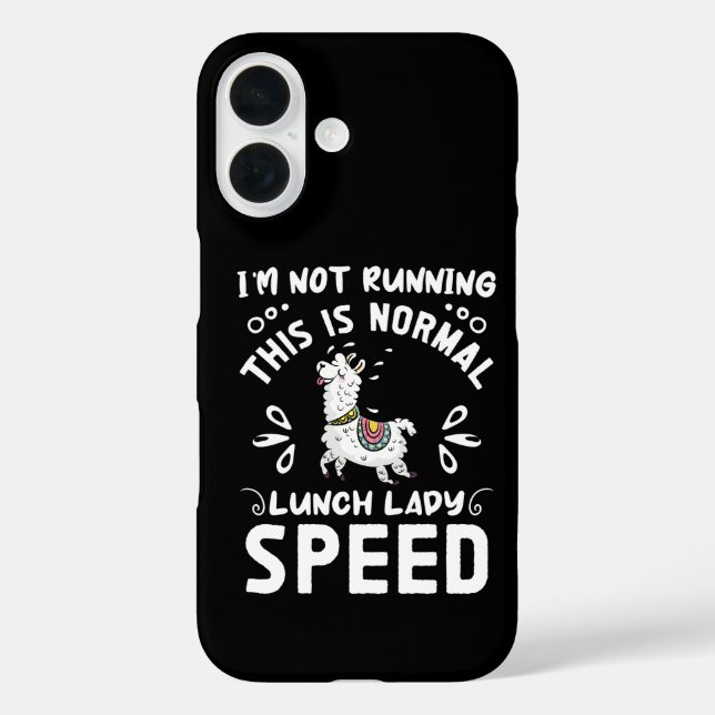 Coques Case-Mate iPhone Vitesse normale de dame de déjeuner Llama drôle di (Verso)
