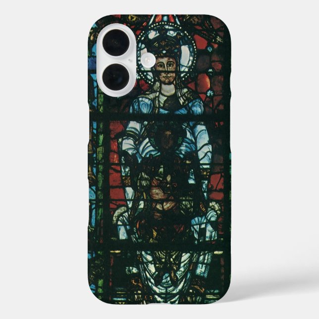 Coques Case-Mate iPhone Vitrail d'église religieuse vintage (Verso)