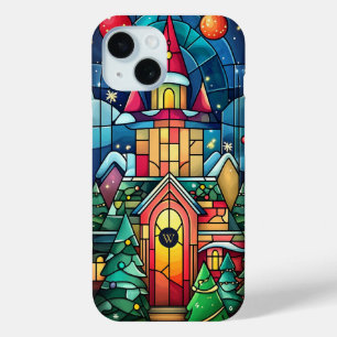 Coque Case-Mate iPhone Vitre de scène hivernale personnalisée avec monogr