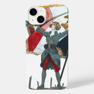 Coque Pour iPhone 14 Viva la France Uniforme militaire féministe et dra