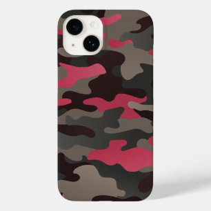 Coque Case-Mate iPhone Viva Magenta et Grey Camo