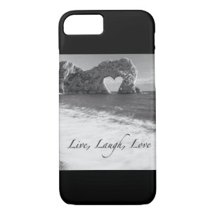 Coque iPhone 7 Vivant, rire, cas de téléphone d'amour